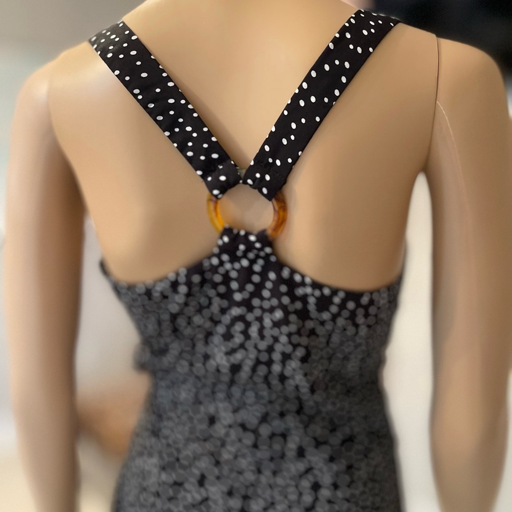 Black and white polka dot DRESS